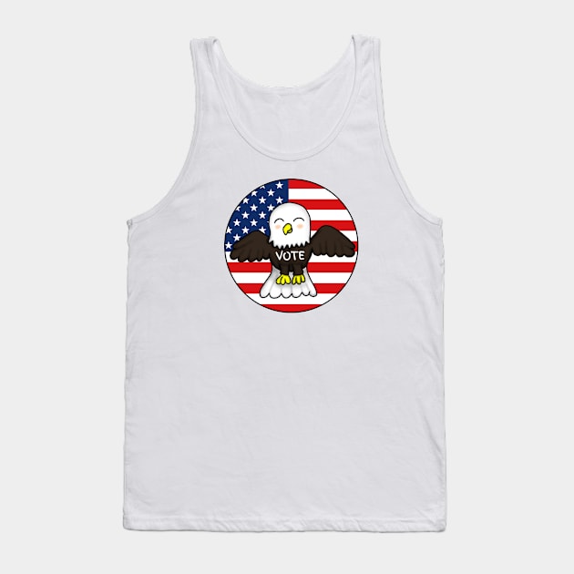 Cute Eagle Vote Tank Top by Aeriskate